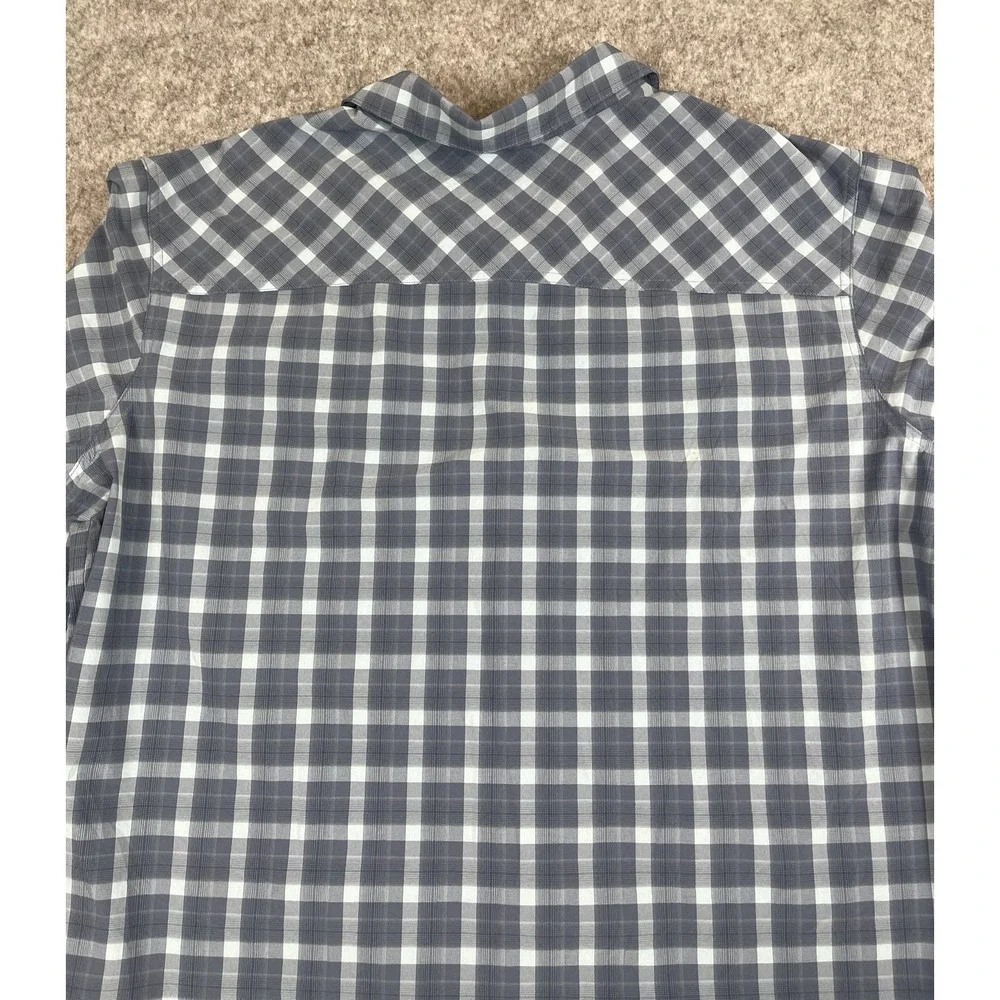 Columbia Performance Shirt Mens XXL Blue Plaid Fishing Outdoor Hiking Gear *READ